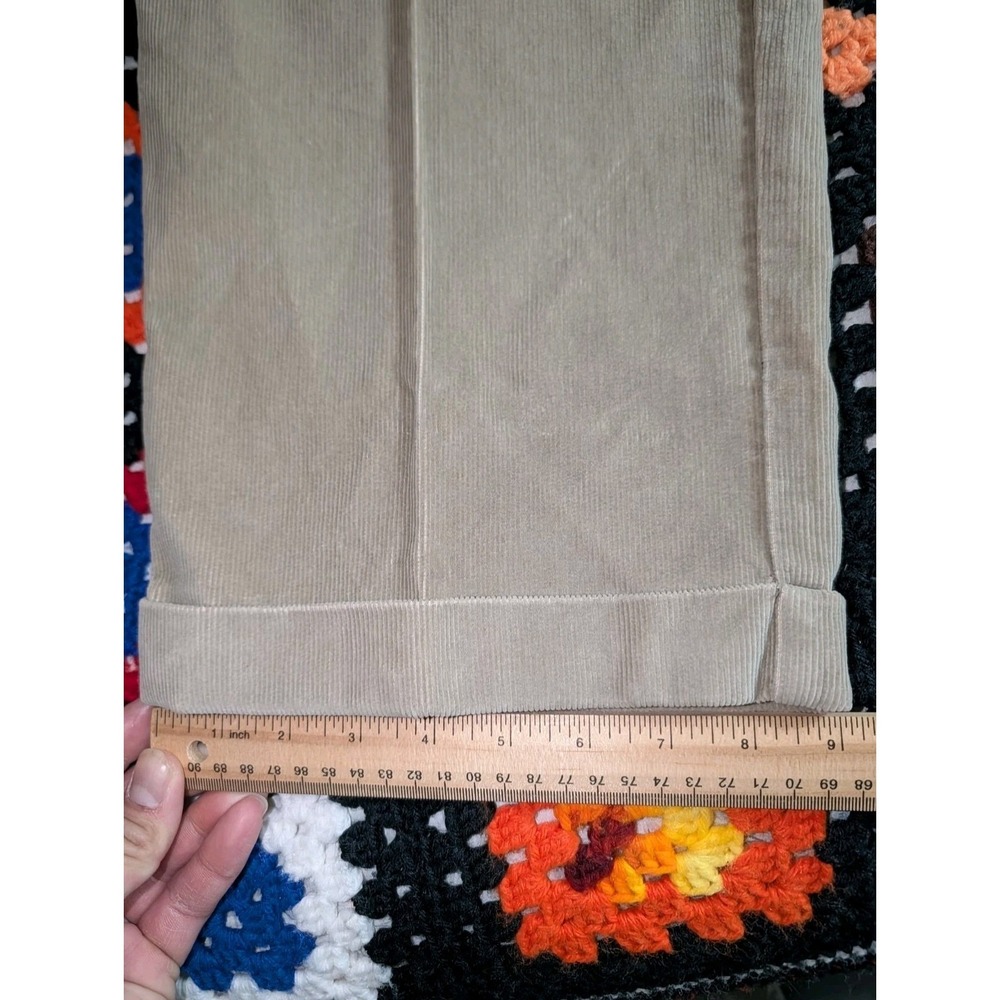 Dockers Pleated Relaxed Fit Corduroy Pants Mens 38x30 Tan Khaki Y2K Baggy NWT - Picture 7 of 14